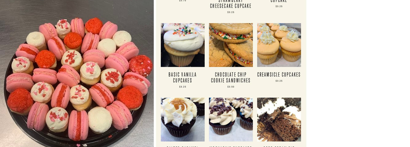 Vanilla Sugar Bakery Menu