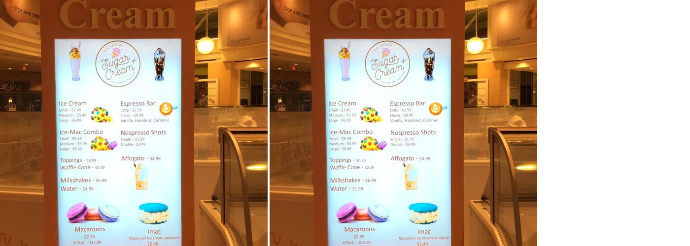 Sugar & Cream Menu