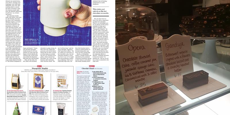 Ginger Elizabeth Chocolates Menu