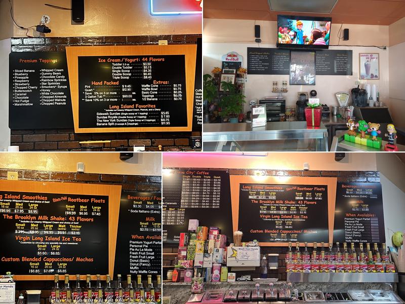 Long Island Ice Cream Menu