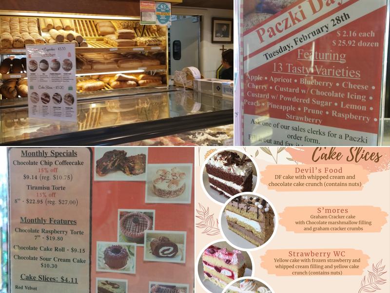 Jarosch Bakery Menu