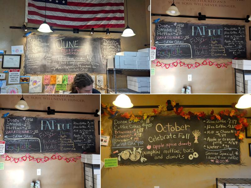 My Sister's Lil Donut Shoppe Menu