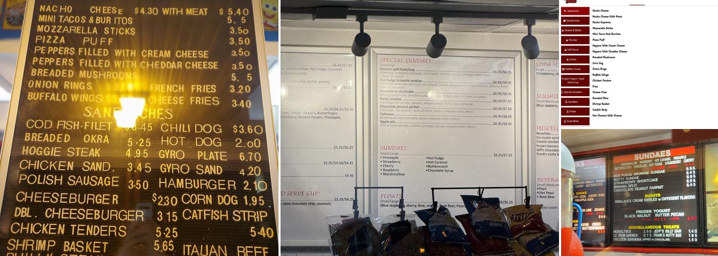 Deri Delite Menu