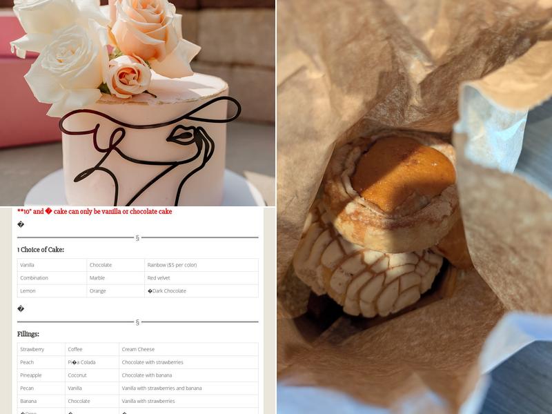 Karina's Bakery Menu