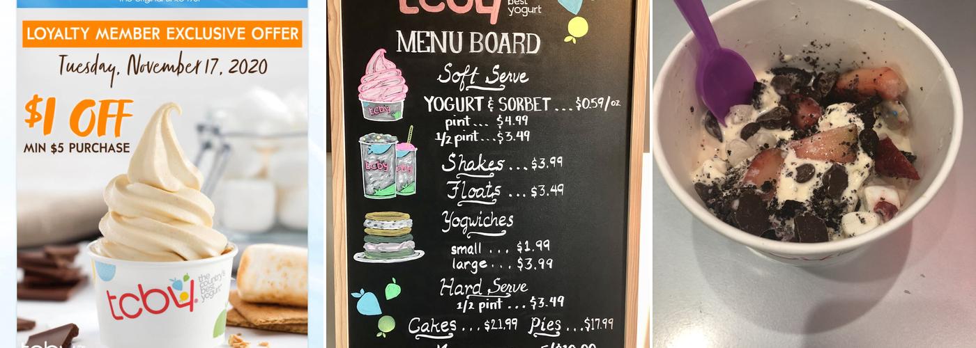 TCBY Menu