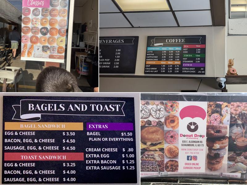 Donut Drop Menu