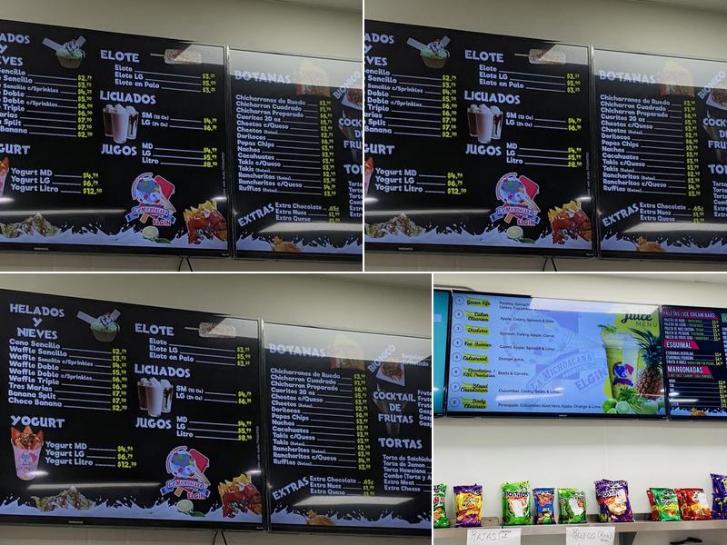 La Michoacana Premium Menu