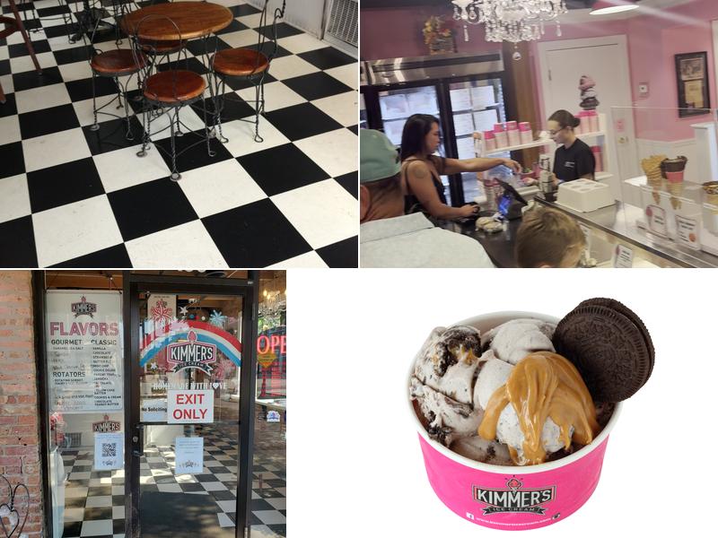 Kimmer's Ice Cream Menu