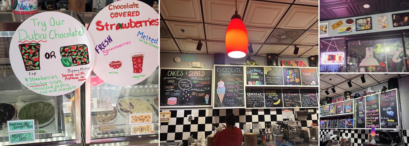 Daisy's Ice Cream Menu