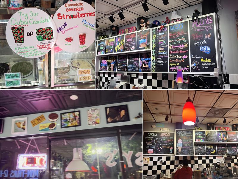 Daisy's Ice Cream Menu