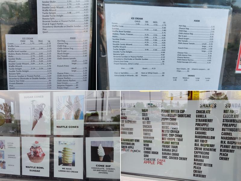 Emo's Dairy Mart Menu