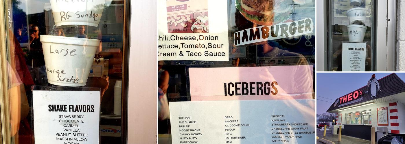 Theo's Ice Cream Menu