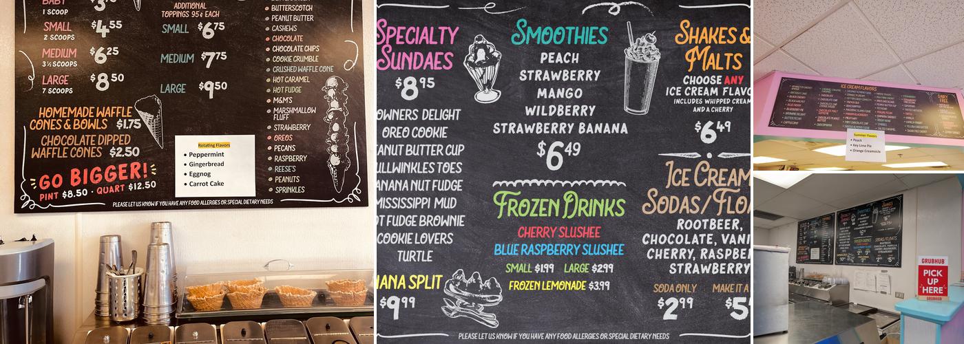 Every Day's A Sundae Menu