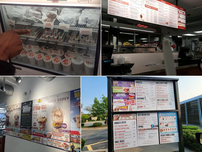 Andy's Frozen Custard Menu