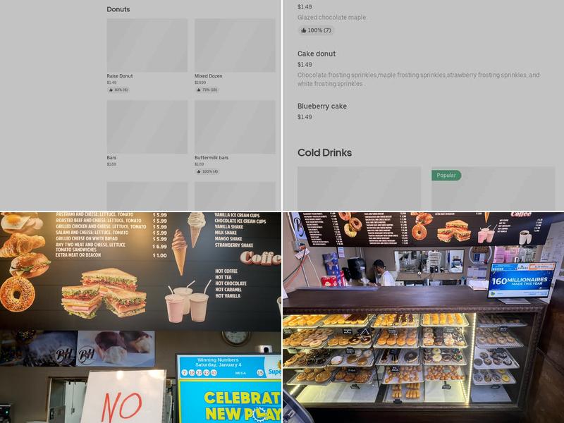 Eric's Donuts Menu