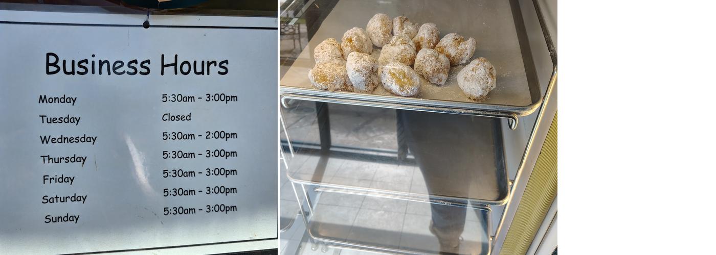 Java Time Donuts Menu