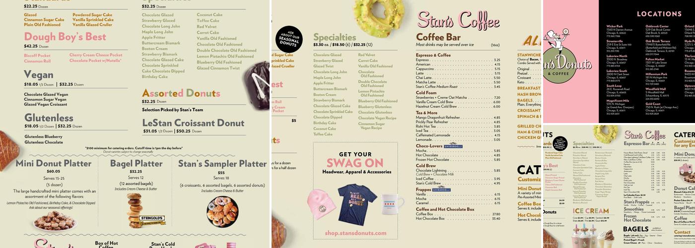 Stan's Donuts & Coffee Menu