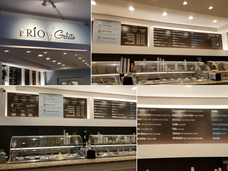 FRÍO Gelato - Evanston Menu