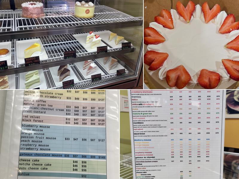 Mont Blanc Pastry Menu