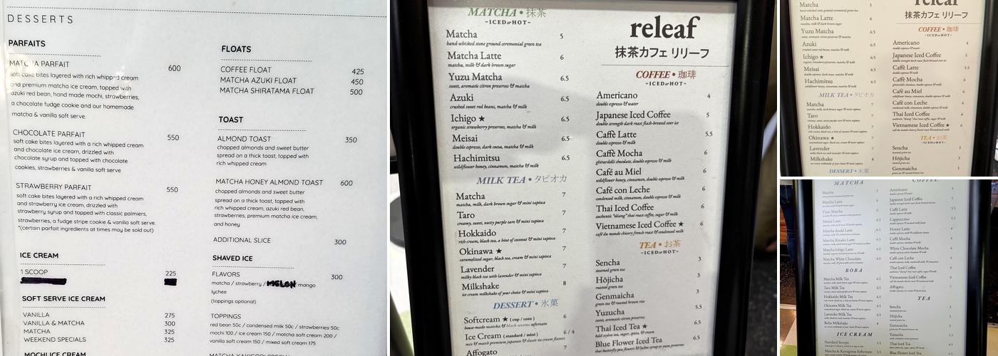 releaf Menu