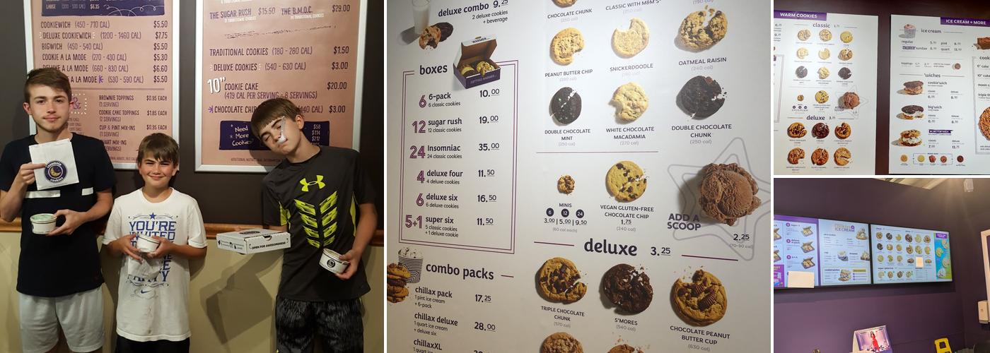 Insomnia Cookies Menu