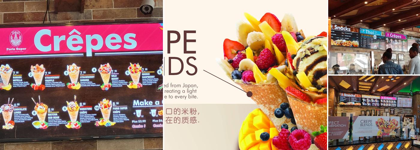 Paris super crepes Menu
