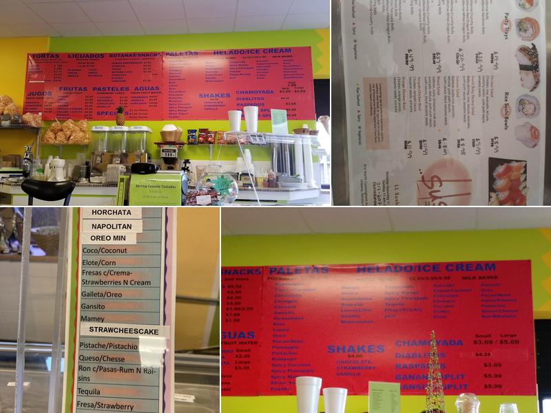 El Oasis Menu