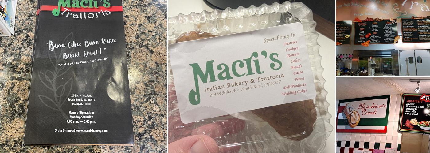 Macri's Italian Bakery Menu