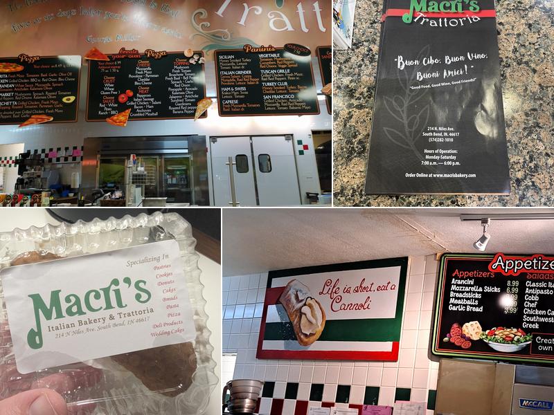 Macri's Italian Bakery Menu