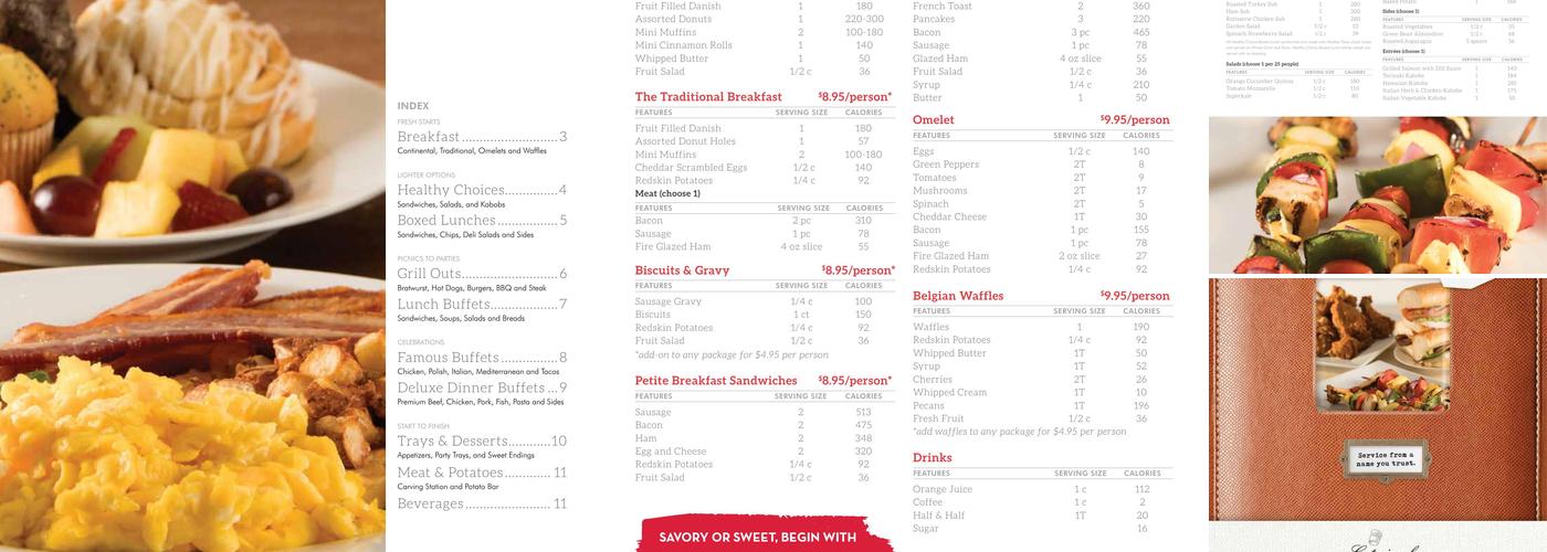 Martin's Central Bakery Menu