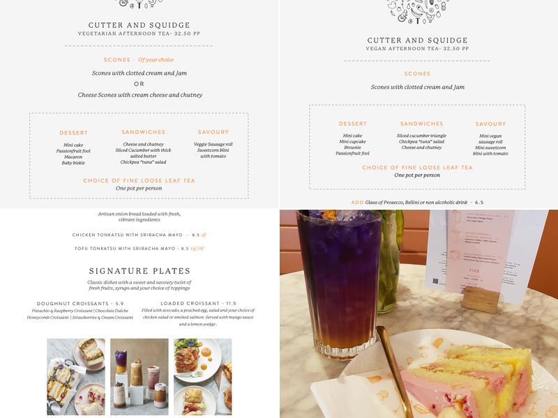 Cutter & Squidge Menu