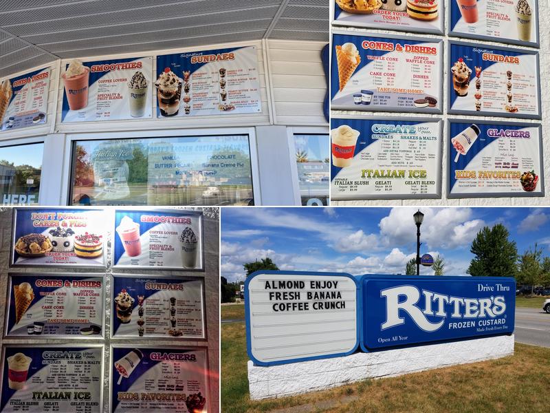 Ritter's Frozen Custard Menu