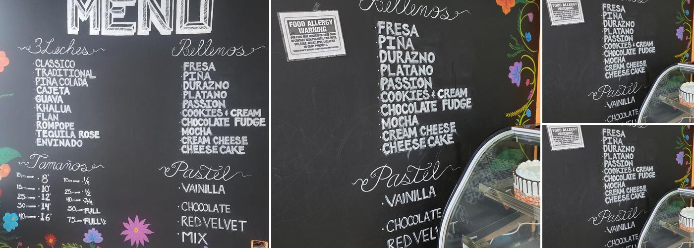 La Baguette Bakery & Cakes Menu