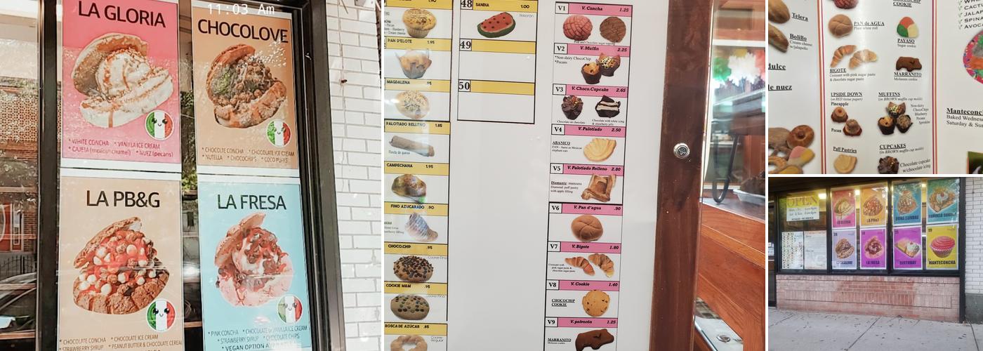 Panaderia Nuevo Leon Menu