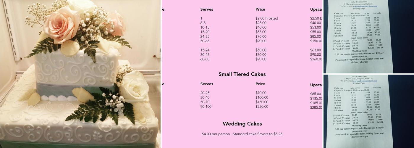 Cake Connections Menu