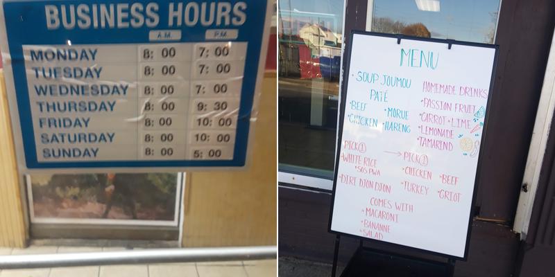 Boulangerie Saint Antoine Menu