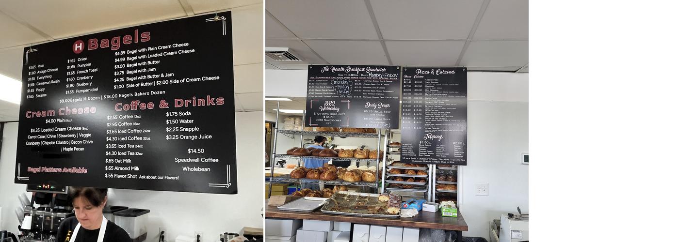 Hearth Artisan Bread Menu