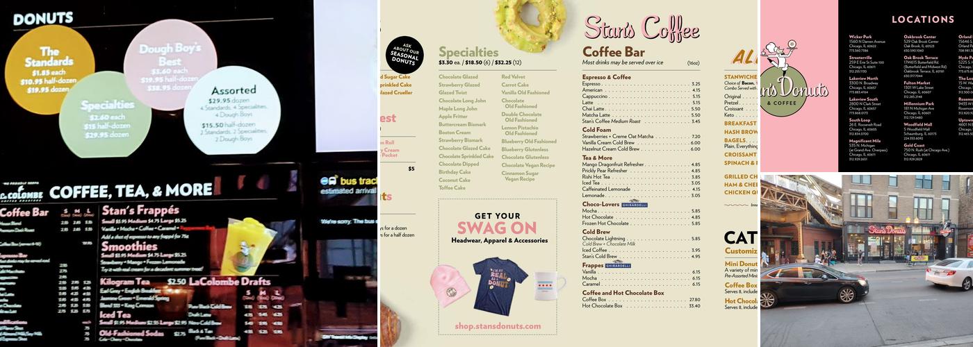 Stan's Donuts & Coffee Menu