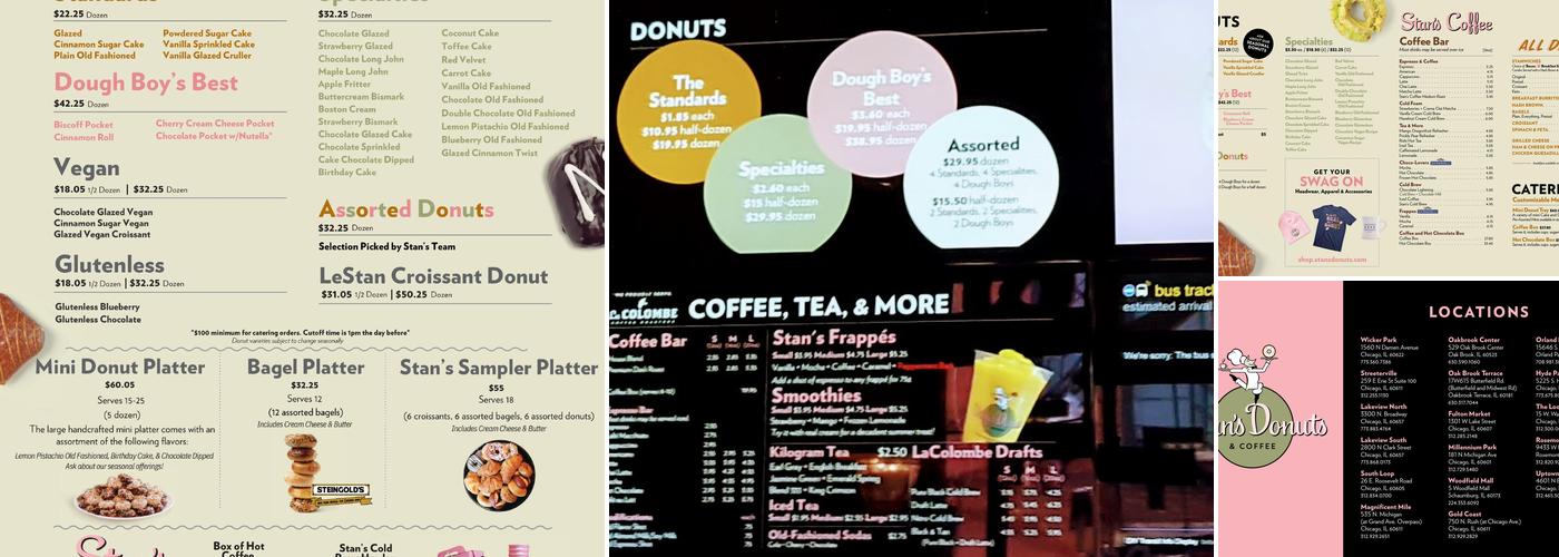 Stan's Donuts & Coffee Menu