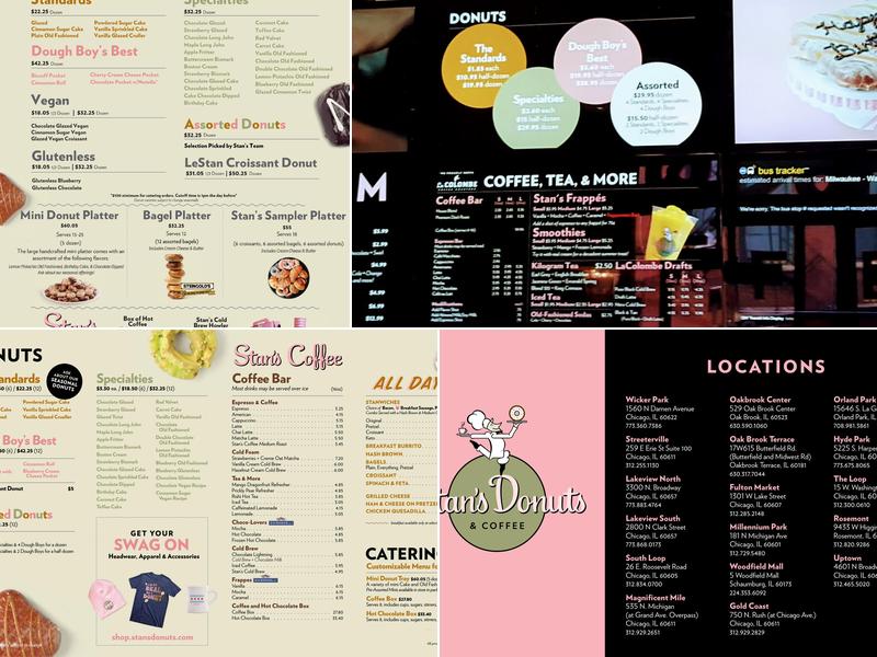 Stan's Donuts & Coffee Menu