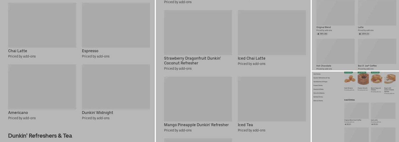 Dunkin' Menu
