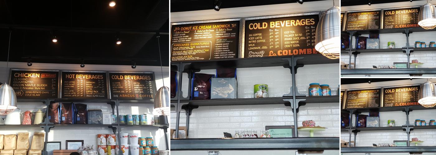 Firecakes Donuts Menu