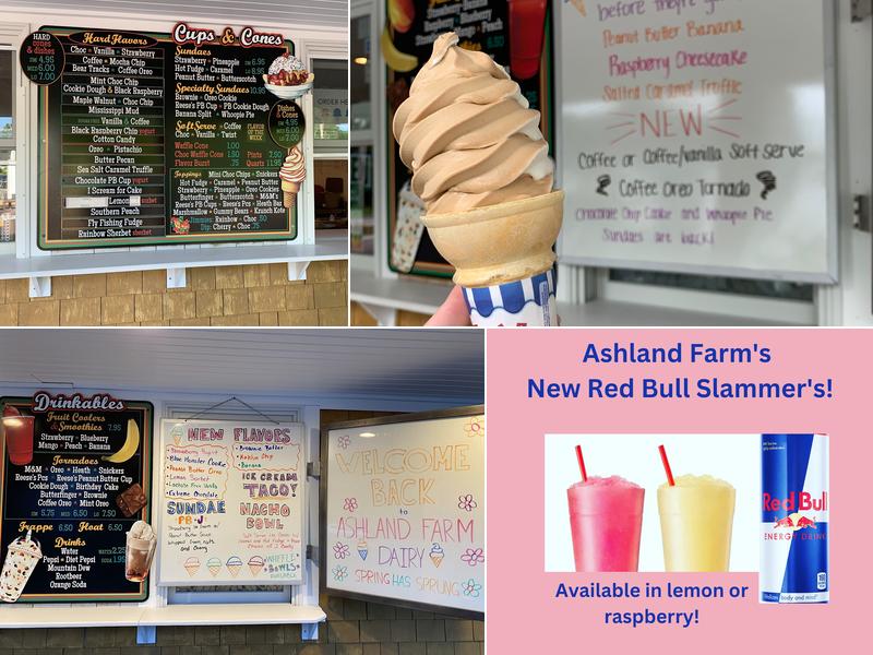 Ashland Farm Dairy Menu
