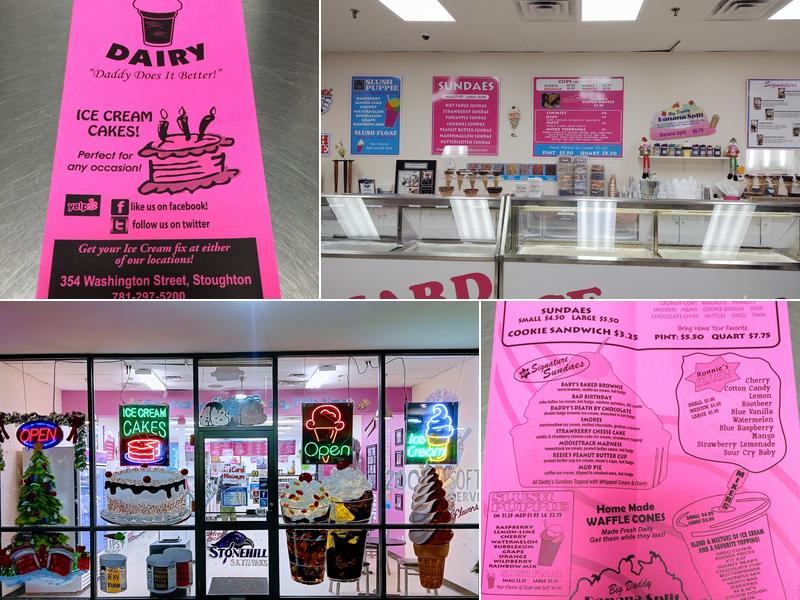 Daddy's Dairy Menu