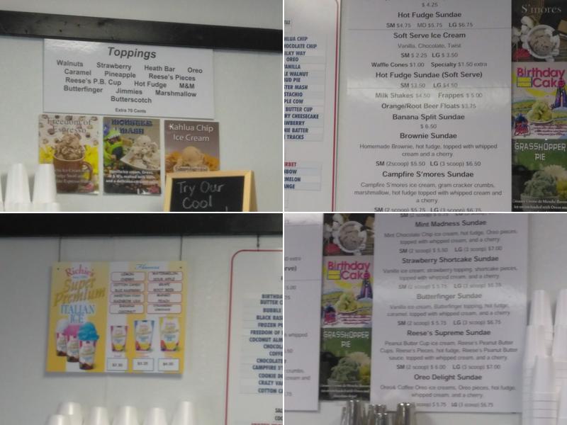 Mimi's Ice Cream & Sweet Treats Menu