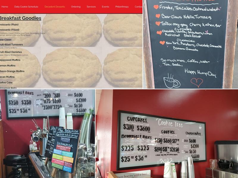 The Cookie Tree Menu