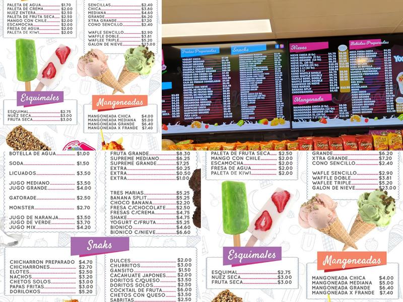 La Michoacana Classic Menu
