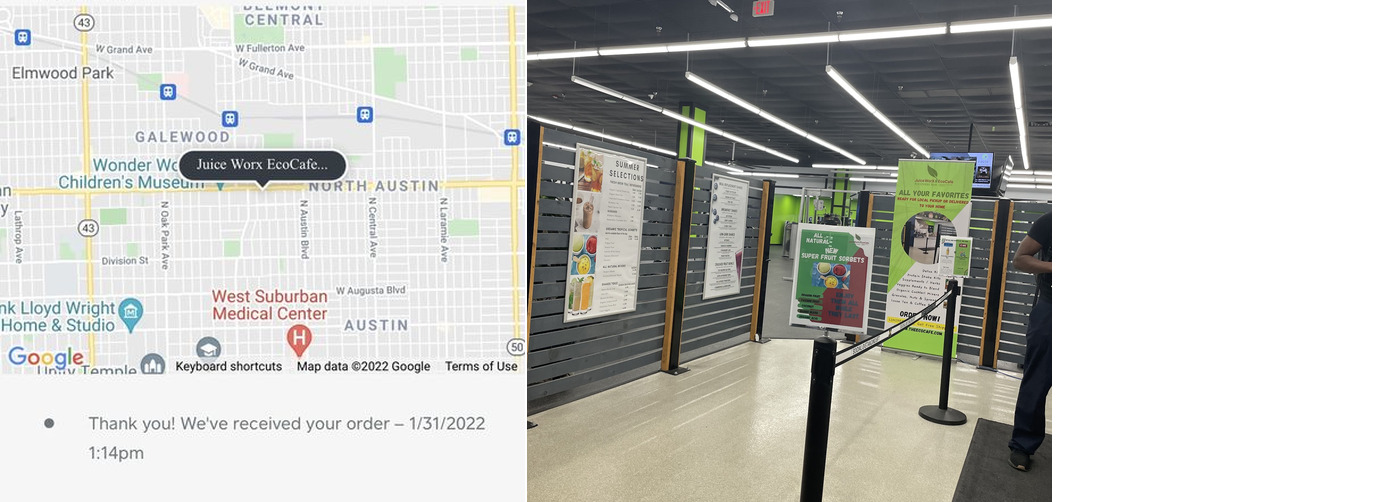 Juice Worx/Eco Oxygen Bar & Cafe Menu