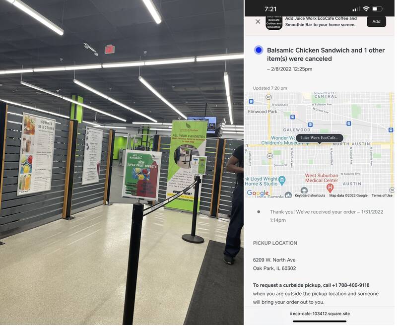 Juice Worx/Eco Oxygen Bar & Cafe Menu