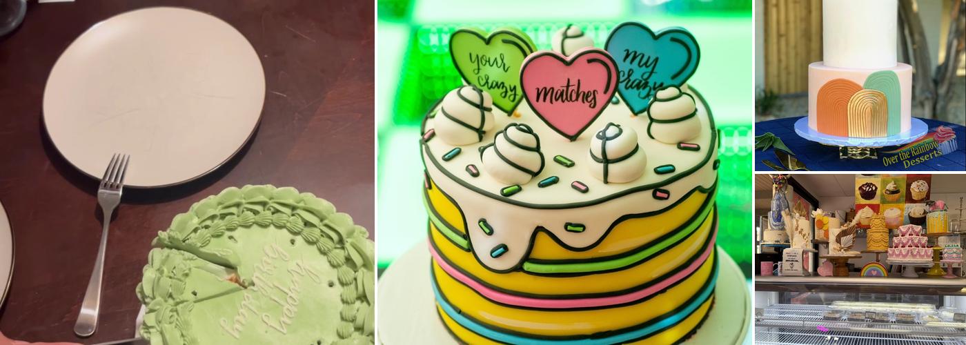 Over the Rainbow Desserts Menu